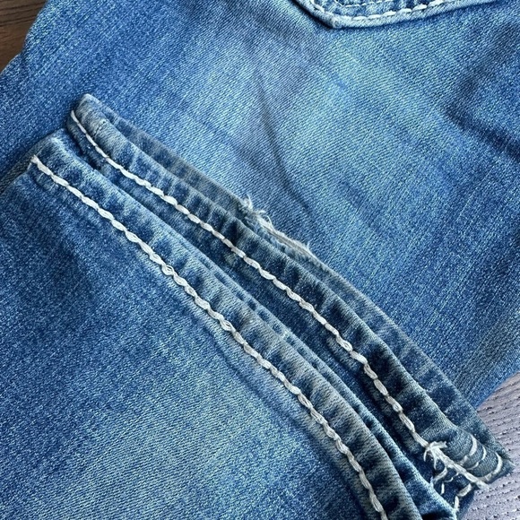 Rock Revival Jen Boot Cut Low Rise Blue Jeans Flap Pockets Women’s - Picture 9 of 10